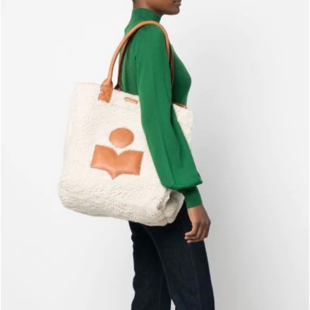 NWT’s Isabel Marant Yenky Shearling Leather Tote